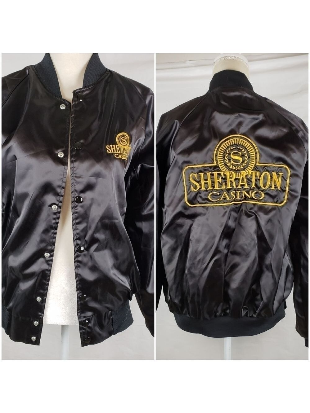 Vintage Sheraton Casino Satin Jacket M 38-40 Unise